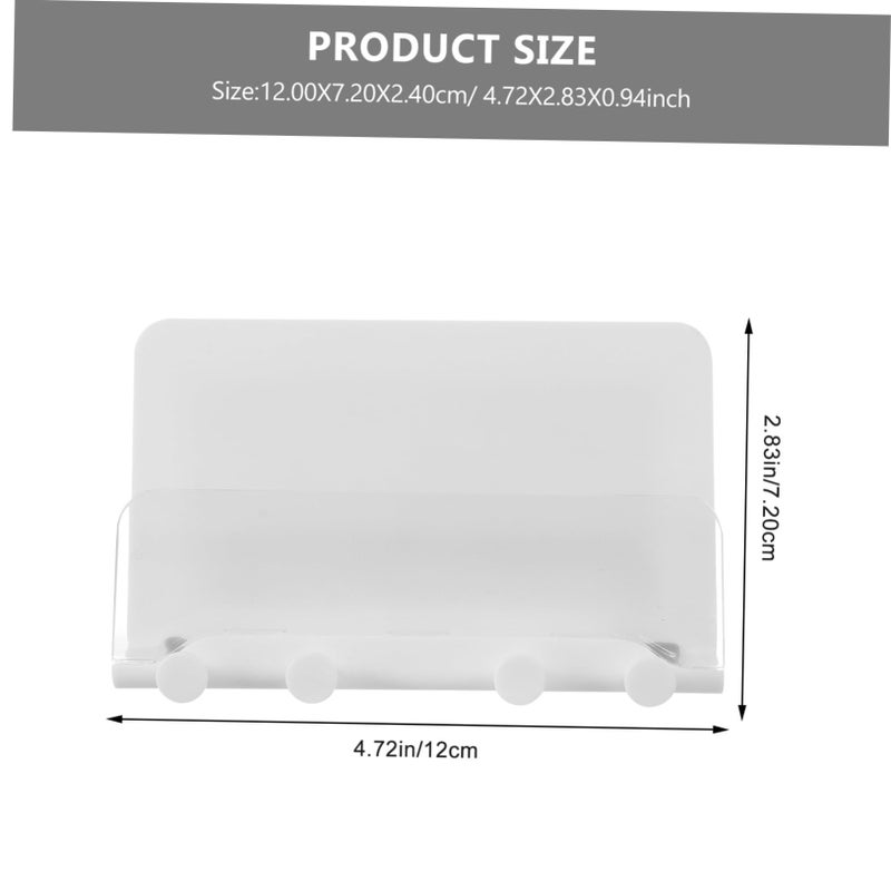 1pc Wall Mounted Phone And Tablet Holder With Hole Charging Bracket Smooth Material Modern Design - Image 3