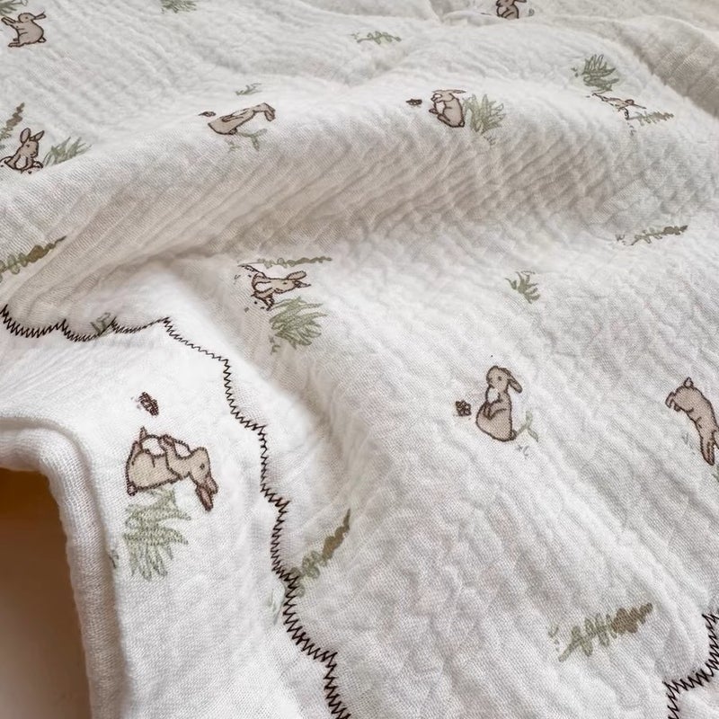 Pure Cotton Gauze Baby Summer Quilt Born Quilt Air-Conditioning Room Moon Quilt 0 To 3 Years Old Cotton Quilt Washable - Image 4
