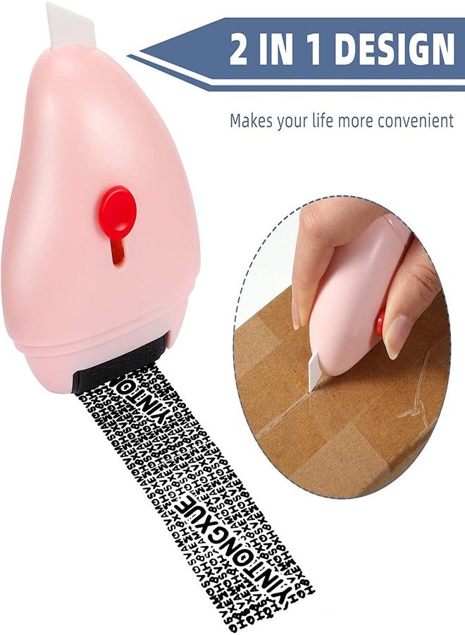 Tusig Identity Protection Roller Stamp Roller Identity Theft Prevention Security Stamp with Cutting Tool Designed for Anti-Theft, Protect Your Confidential Address, Bank Statement, Personal Privacy - Image 1