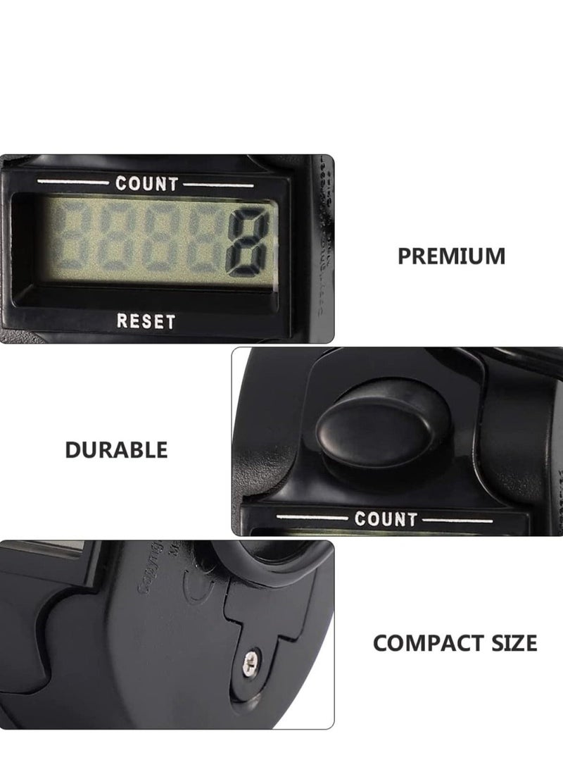 SYOSI Digital Counter Sport Electronic Tally Counters Mini LCD Digital Display Portable Manual Electronic Digital Counter 5-Digit Digital Display for Knitting, Crochet, Coaching, Lap, Golf, Cargo Points  - Image 5