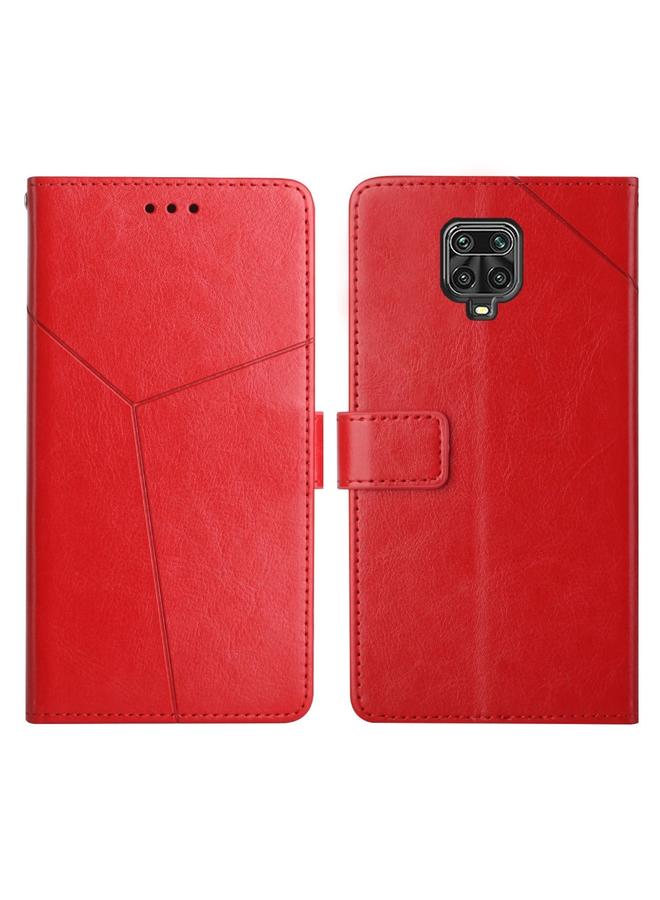 The Bros Case For Xiaomi Redmi Note 9 Pro 4G Y Stitching Horizontal Flip Leather Phone Case