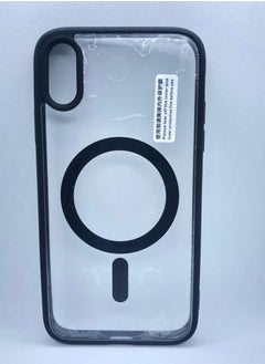 Magnetic Protective Case for iPhone XS Max, MagSafe Compatible, Matte Anti-Scratch Plastic with Soft Thermal Polyurethane Edges black