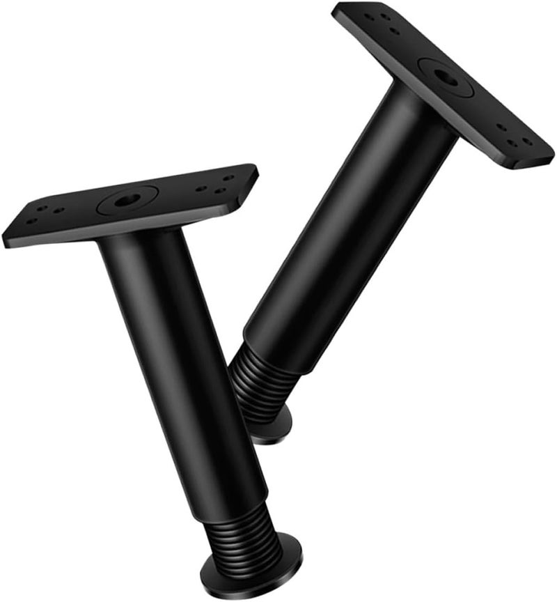 2pcs Adjustable Bed Legs Furniture Support Legs Heavy Duty Plastic Bed Frame Feet Riser Adjustable Height 18-34cm and Cabinet Feet - Image 1