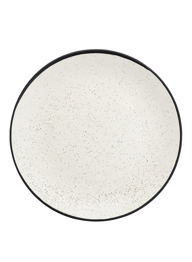 miah decor Handcrafted Stoneware Dinner Plates Set-Pack of 4 |DIA-10.2" HT- 1" |Gaura Collection| Dishwasher & Microwave Safe | MDFE-019 - Image 4