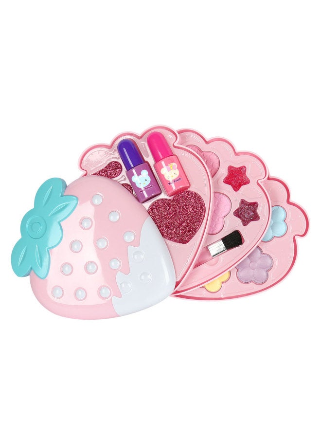 68825 Children's Cosmetics Toy Girl Suit Princess Makeup Box Little Kids Baby Girl Strawberry Wholesale-Colors:68836 Ice Cream Make-up Box