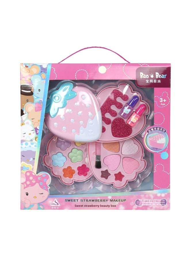 68825 Children's Cosmetics Toy Girl Suit Princess Makeup Box Little Kids Baby Girl Strawberry Wholesale-Colors:68836 Ice Cream Make-up Box