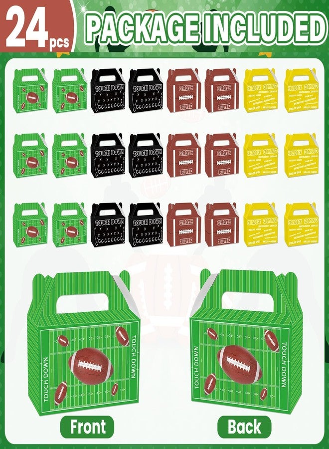 CHUNNIN 24 PCS Football Game Treat Boxes Football Birthday Candy Present Boxes Football Themed Party Favor Gift Boxes Football Party Goodie Boxes for Kids Boys Birthday Football Sport Party Decorations - Image 3