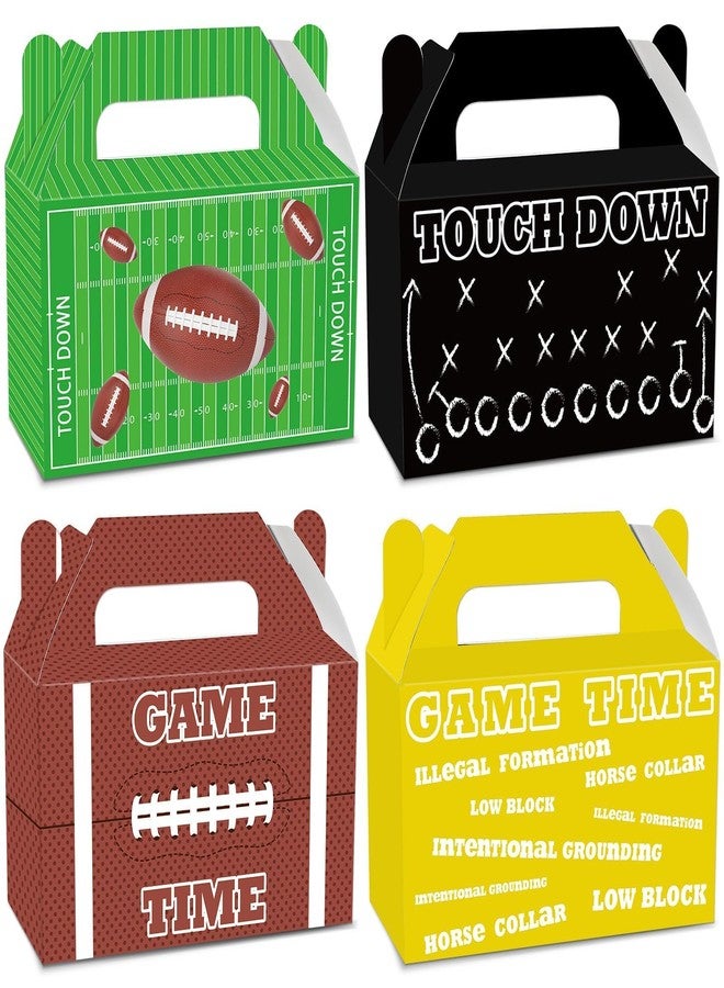 CHUNNIN 24 PCS Football Game Treat Boxes Football Birthday Candy Present Boxes Football Themed Party Favor Gift Boxes Football Party Goodie Boxes for Kids Boys Birthday Football Sport Party Decorations - Image 1