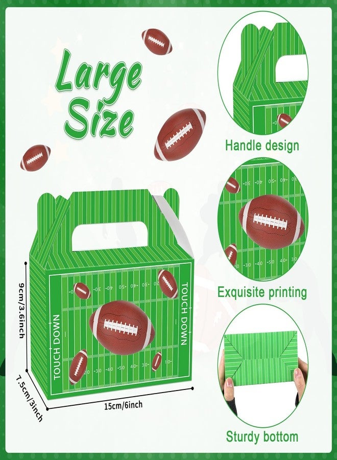 CHUNNIN 24 PCS Football Game Treat Boxes Football Birthday Candy Present Boxes Football Themed Party Favor Gift Boxes Football Party Goodie Boxes for Kids Boys Birthday Football Sport Party Decorations - Image 2