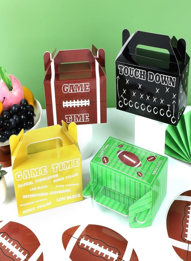 CHUNNIN 24 PCS Football Game Treat Boxes Football Birthday Candy Present Boxes Football Themed Party Favor Gift Boxes Football Party Goodie Boxes for Kids Boys Birthday Football Sport Party Decorations - Image 4