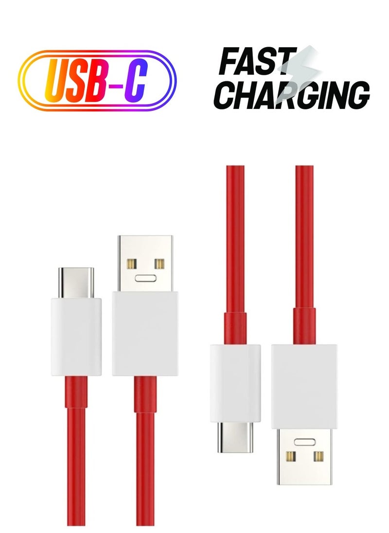 Raxoom "High-Speed USB-C Charging Cable â€“ Optimized for OnePlus 11, 10 Pro, 9 Series & More (Red)" - Image 1