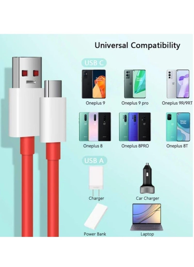 Raxoom "High-Speed USB-C Charging Cable â€“ Optimized for OnePlus 11, 10 Pro, 9 Series & More (Red)" - Image 2