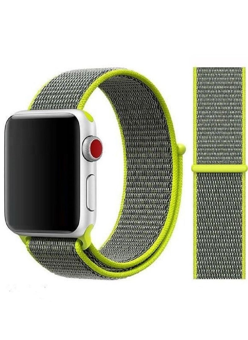 CATANES - 4Pack Apple Watch 38mm 40mm 41mm Nylon Sport Loop Band Compatible with iWatch Series 7/SE/6/5/4/3/2/1 Green - Image 1