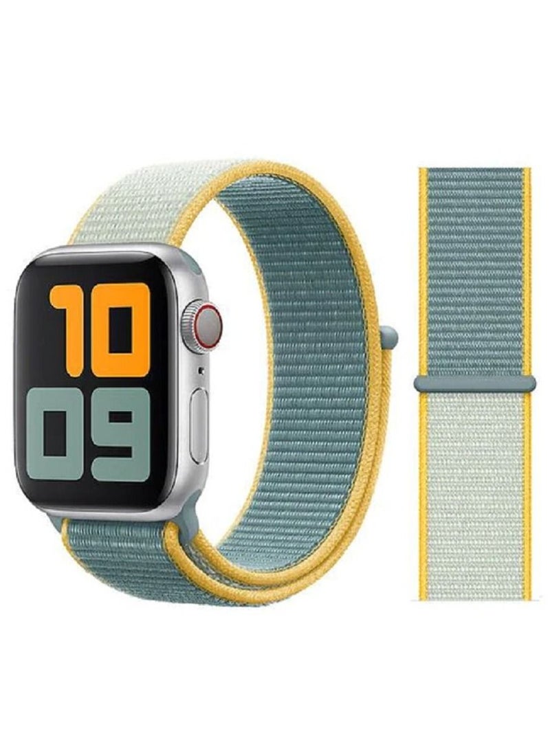 CATANES - 4Pack Apple Watch 38mm 40mm 41mm Nylon Sport Loop Band Compatible with iWatch Series 7/SE/6/5/4/3/2/1 Green - Image 1