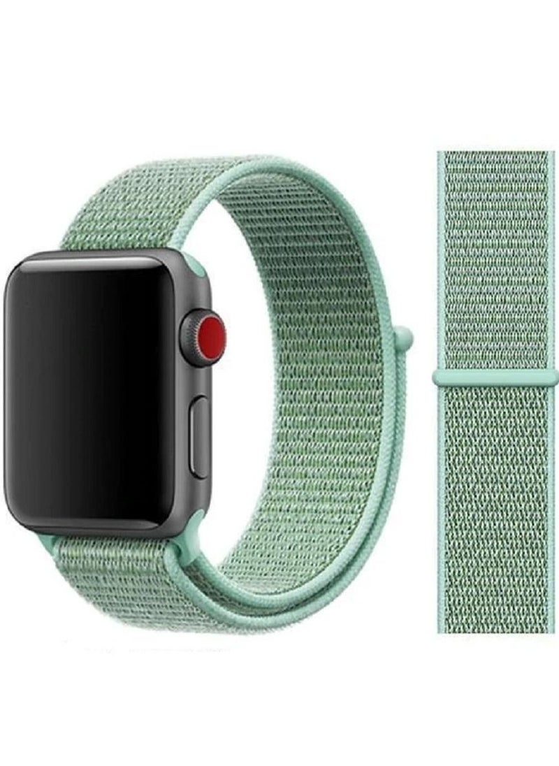 CATANES - 4Pack Apple Watch 38mm 40mm 41mm Nylon Sport Loop Band Compatible with iWatch Series 7/SE/6/5/4/3/2/1 Green - Image 1
