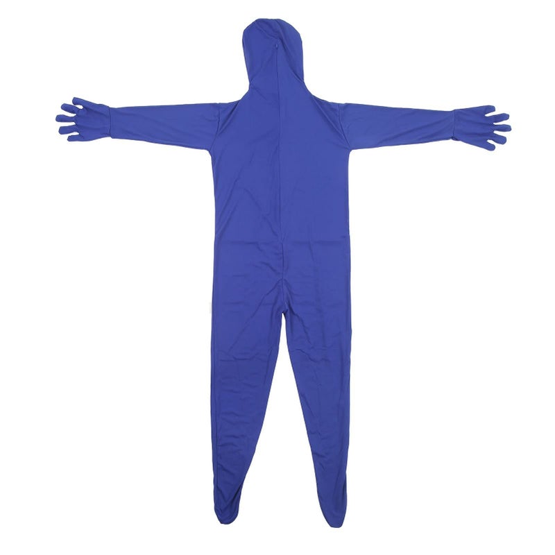 Chroma Key Suit Dark Blue Full Body Green Screen Costume For Photography Video Live Streaming 160cm - Image 2