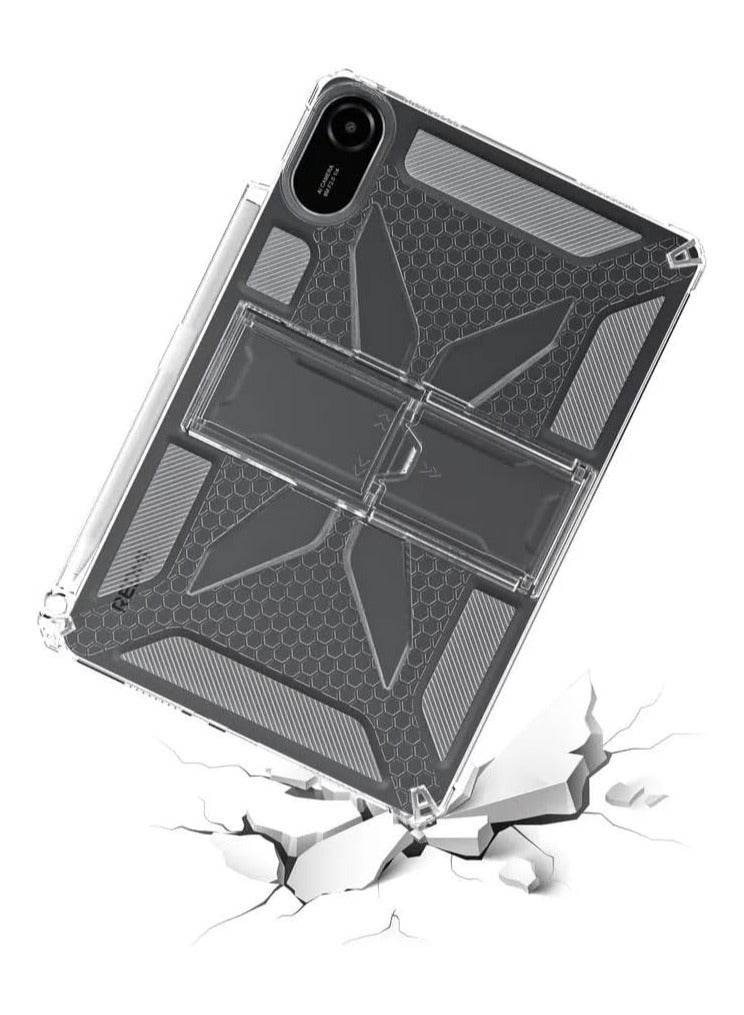VKL Case Compatible with Xiaomi Redmi Pad 2 11 inch 2025, Shockproof Flexible Cover with Airbag Protection & Pen Slot & Stand, TPU Anti-Scratch Transparent Clear Case - Image 5