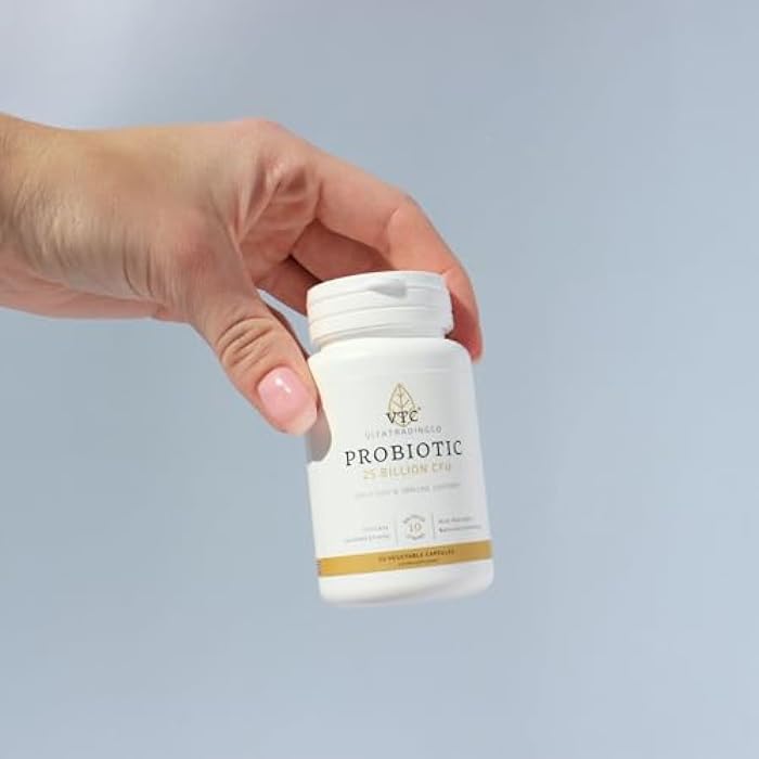 VTC VitaTradingCo. Probiotic 25 Billion CFU | 10 Clinically Validated Strains | Naturally Colonizing | Daily Gut, Digestive, & Immune Support | 50 Veggie Capsules - Image 4