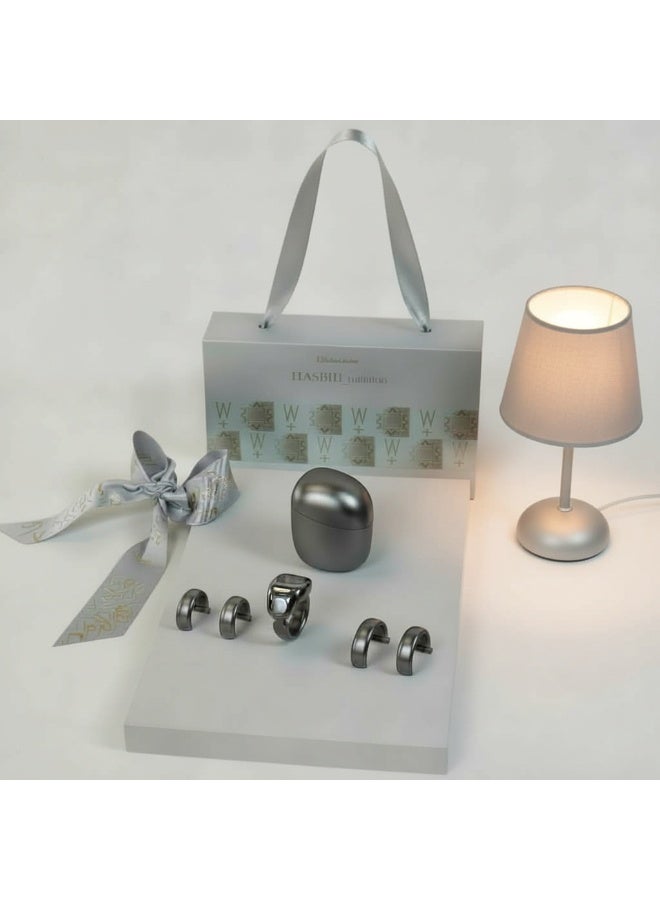 WESLAMIC Tasbih Zikr Smart Praise  Ring  with Charging Case – Bluetooth Digital Counter Ring with APP Control, 5 Adjustable Sizes (16-24mm), Waterproof OLED Prayer Reminder for Muslims - Image 2