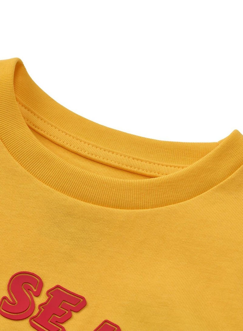 جيوردانو تيشيرت مطبوع توم وجيري مطاردة السعادة للأطفال - Image 3