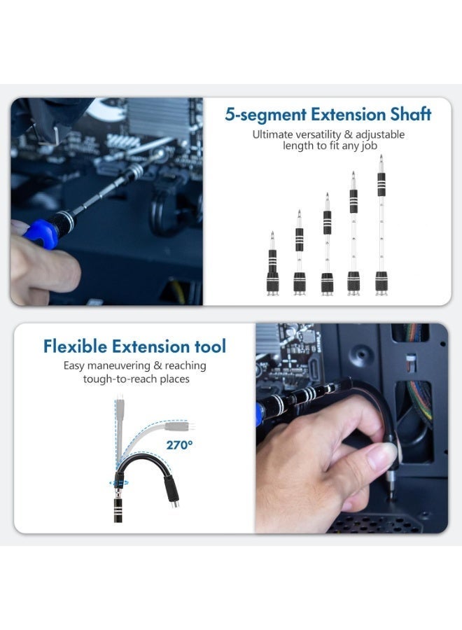 58 قطعة من مجموعة المفك الدقيقة، ومجموعة من أدوات الصيانة الإلكترونية، ومجموعة من الأقراص المغناطيسية ذات المحاور المرنة، وهاتف محمول، وهاتف ذكي، وجهاز ألعاب فيديو، وجهاز كمبيوتر، وجهاز حاسوب لوحي - Image 2