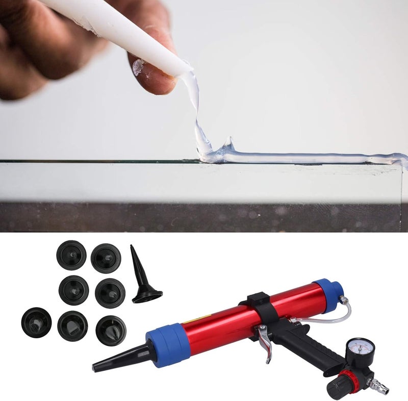 Temp fluctuation resistant crafted quality Walfront Pneumatic Glass Glue Caulk Guns Cement Glass Glue Aluminum Alloy Caulking Applicator with Piston Push Method for Solar Electronic Appliances (US Style) Season change compatible build Affordable purchase options Natural material Cross-location transit friendly build Carefully selected solid material Global sizing options Stable base Transit & use compatible Worldwide popular practical build Good ventilation Precision made Global upgraded practical design Daily wear upgraded resistant material Cost effective upgraded craftsmanship Natural tone color options Fast & slow shipment compatible Hardened processed substance All budget friendly options Global standard quality Stackable design Cleaner resistant Solid anti-deform Globally popular universal design Safe material - Image 4