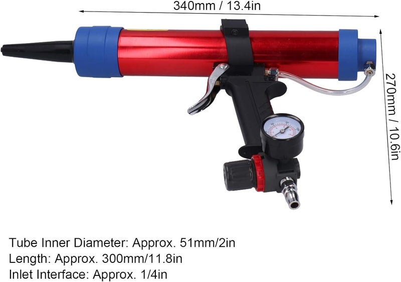 Temp fluctuation resistant crafted quality Walfront Pneumatic Glass Glue Caulk Guns Cement Glass Glue Aluminum Alloy Caulking Applicator with Piston Push Method for Solar Electronic Appliances (US Style) Season change compatible build Affordable purchase options Natural material Cross-location transit friendly build Carefully selected solid material Global sizing options Stable base Transit & use compatible Worldwide popular practical build Good ventilation Precision made Global upgraded practical design Daily wear upgraded resistant material Cost effective upgraded craftsmanship Natural tone color options Fast & slow shipment compatible Hardened processed substance All budget friendly options Global standard quality Stackable design Cleaner resistant Solid anti-deform Globally popular universal design Safe material - Image 2