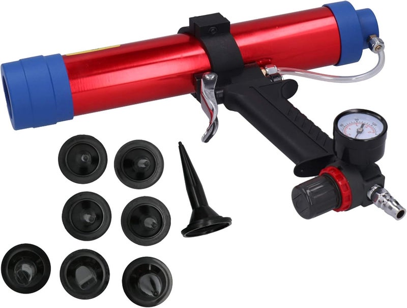 Temp fluctuation resistant crafted quality Walfront Pneumatic Glass Glue Caulk Guns Cement Glass Glue Aluminum Alloy Caulking Applicator with Piston Push Method for Solar Electronic Appliances (US Style) Season change compatible build Affordable purchase options Natural material Cross-location transit friendly build Carefully selected solid material Global sizing options Stable base Transit & use compatible Worldwide popular practical build Good ventilation Precision made Global upgraded practical design Daily wear upgraded resistant material Cost effective upgraded craftsmanship Natural tone color options Fast & slow shipment compatible Hardened processed substance All budget friendly options Global standard quality Stackable design Cleaner resistant Solid anti-deform Globally popular universal design Safe material - Image 1