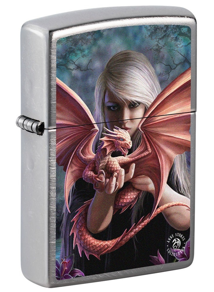 Zippo سي017426 24647 مجموعة آن ستوكز ولاعة مقاومة للرياح من الكروم - Image 1