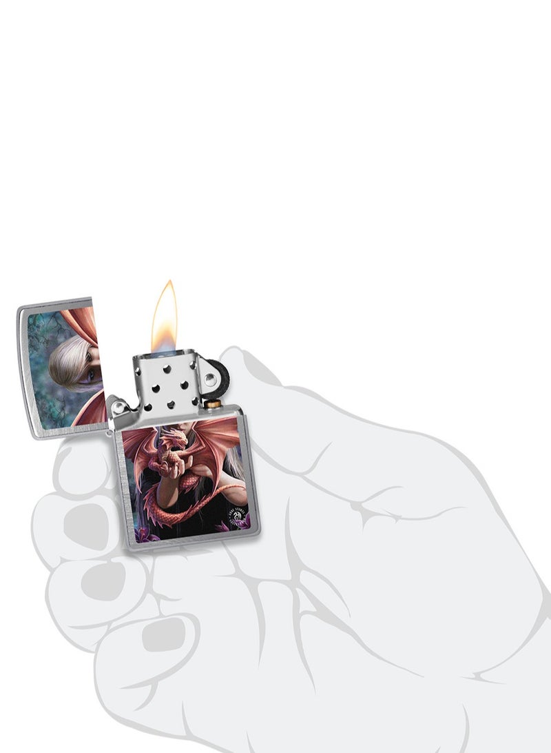 Zippo سي017426 24647 مجموعة آن ستوكز ولاعة مقاومة للرياح من الكروم - Image 5