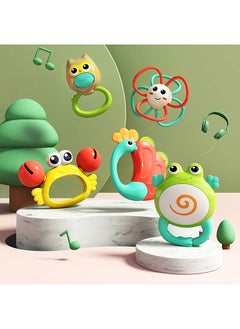 HOLA Hola Owl Orchestra Rattle Baby Teether Activity Toy, Teething Relief, Easy to Grasp, Fine Motor Skills, Bright Colors, Sensory Toys, Baby Toys, Baby Teether, Baby Rattle, Animal Rattle 3M+  - Image 1