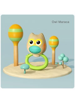 HOLA Hola Owl Orchestra Rattle Baby Teether Activity Toy, Teething Relief, Easy to Grasp, Fine Motor Skills, Bright Colors, Sensory Toys, Baby Toys, Baby Teether, Baby Rattle, Animal Rattle 3M+  - Image 3