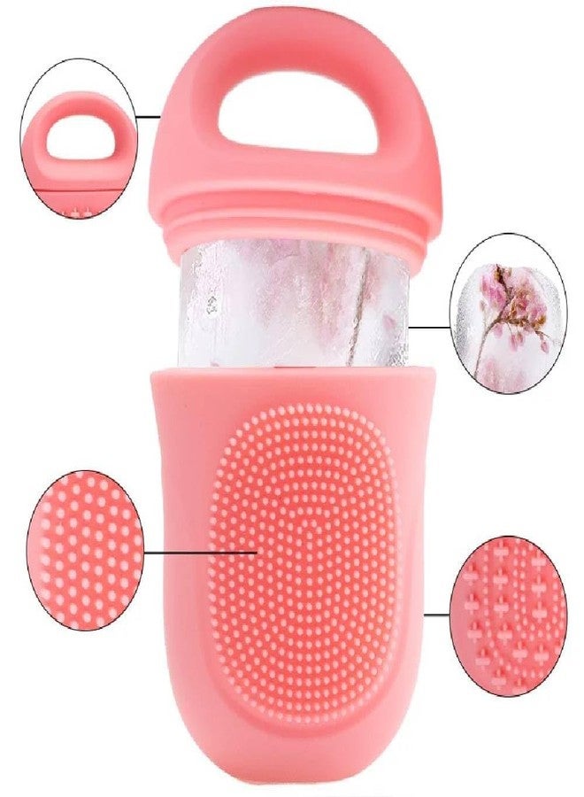 Prostuff.in أداة تدليك الوجه بالثلج من السيليكون من Prostuff.in® مع فرشاة مزدوجة الجوانب - قالب ثلج للوجه قابل لإعادة الاستخدام لتفتيح البشرة، وتخفيف الانتفاخ، وتضييق المسام - هدية مثالية للعناية بالبشرة للنساء والفتيات، قطعة واحدة (متعددة الألوان) - Image 5