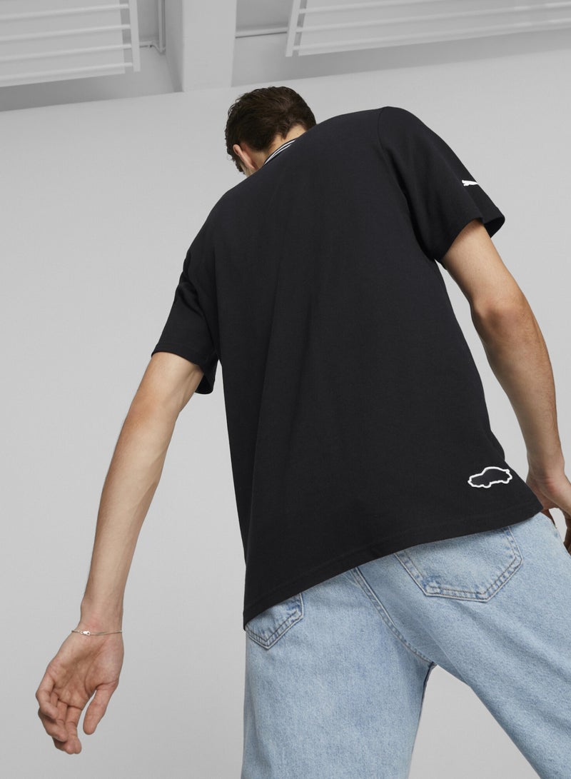 PUMA Porsche Legacy Mens Black Polo Shirt - Image 5