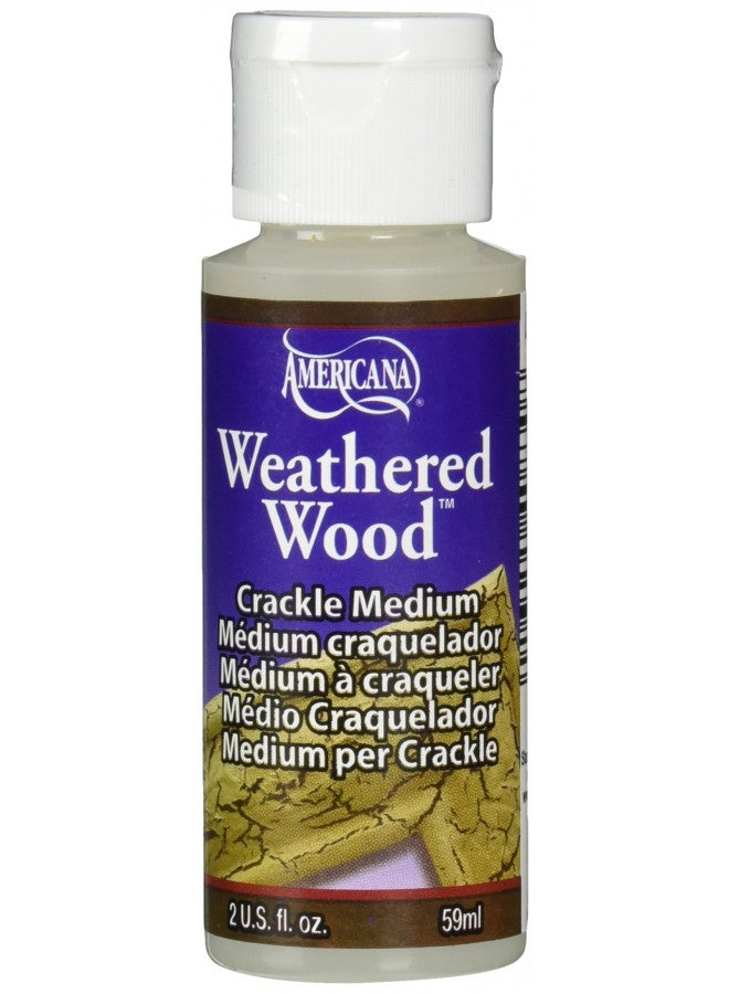 DecoArt DAS8-3 Americana Mediums Paint, 2-Ounce Paint, Weathered Wood - Image 2