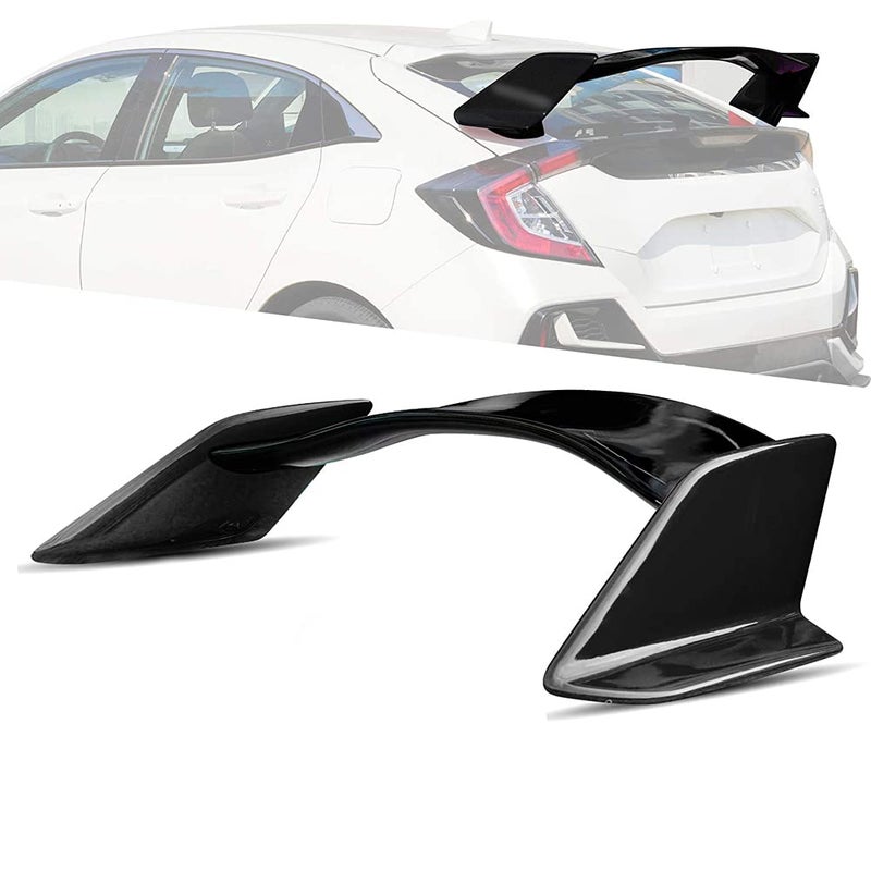 Archaic Spoiler Wing for 20162021 Honda Civic Hatchback FK7 TypeR Style JDM ABS Black Painted Rear Trunk Lid Wing Spoiler Glossy Black
