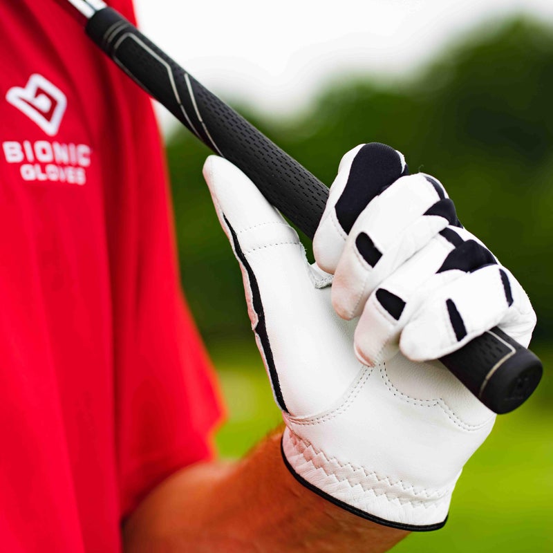 Bionic Men's StableGrip 2.0 Golf Glove, White, Left Hand, Large - Image 5