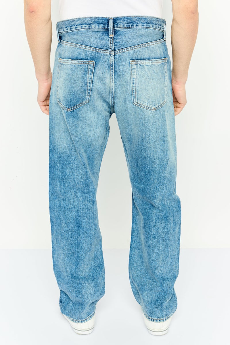 GAP Men Original Fit Wash No Stretch Denim, Blue - Image 4