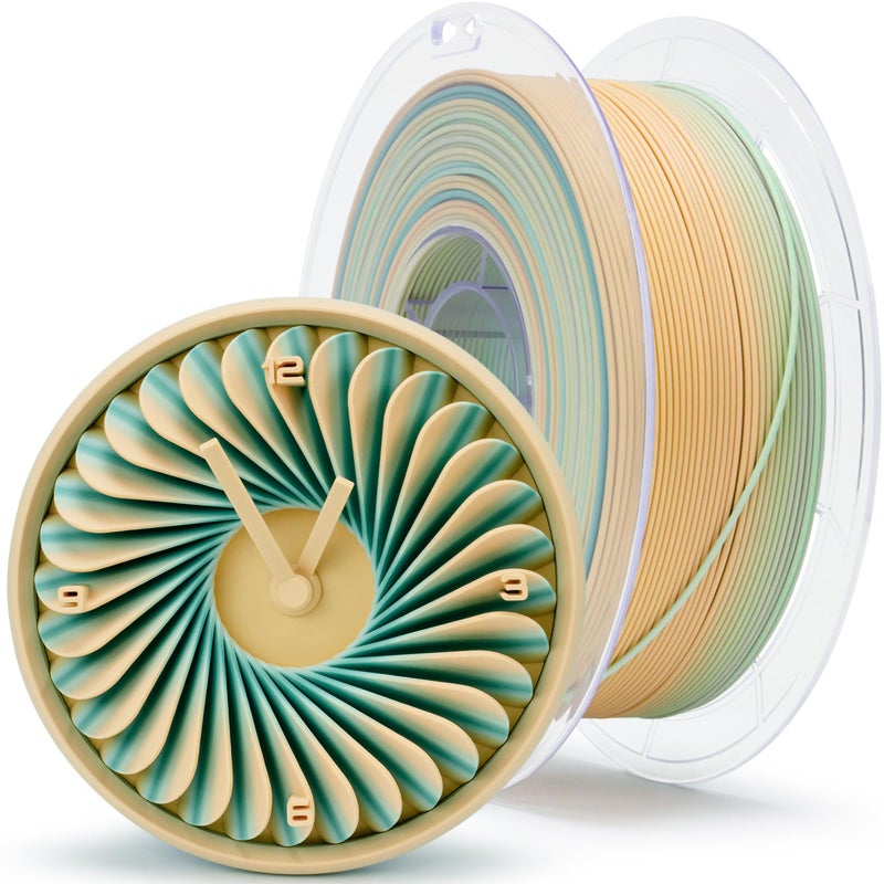 ZIRO Fast Gradient PLA, Matte Multi Colors Filament 1.75mm, Color Change by Length 3D Printer Filament, Dimensional Accuracy +/-0.03mm, Fit Most 3D Printers, 1KG/ 2.2lbs Spool, Cool Daybreak - Image 1