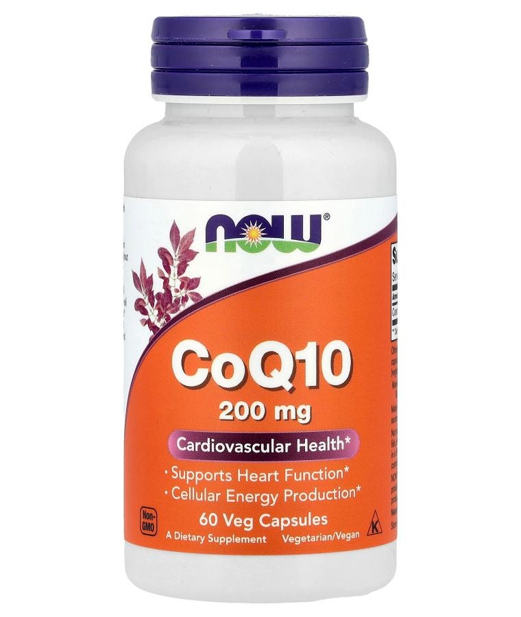 now CoQ10 200 mg 60 Veg Capsules