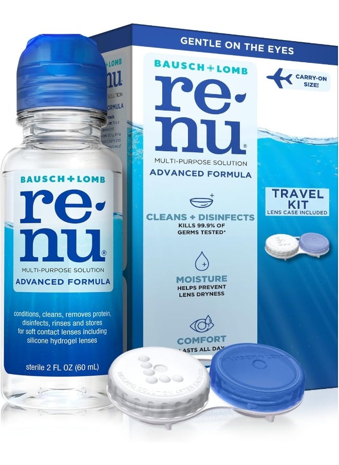 Renu ReNu Multiplus Advanced Formula Multi-Purpose Solution Travel Pack, 2 Fluid Ounce  - Image 1