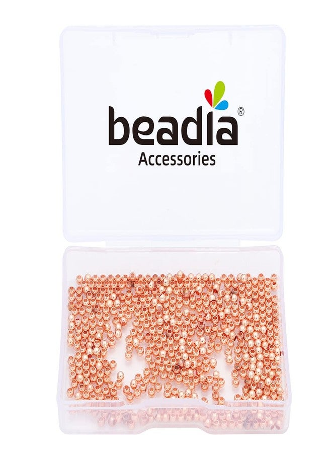 BEADIA Rose Gold Plated Round Spacer Beads 2.5mm 500pcs for Jewelry Making Findings Non Tarnish - Image 5