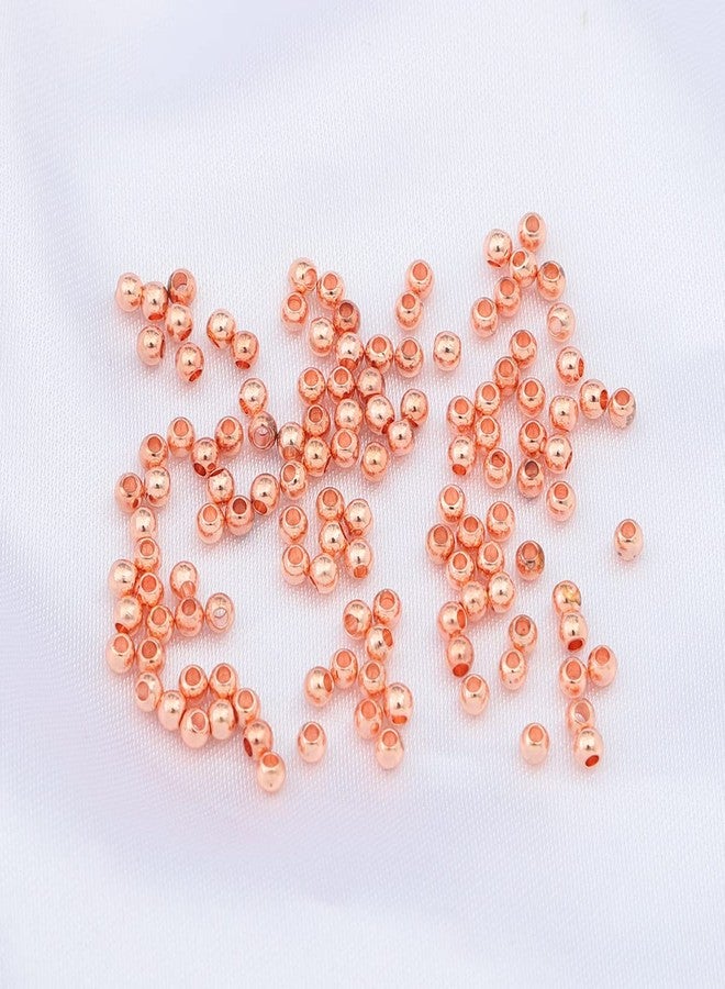 BEADIA Rose Gold Plated Round Spacer Beads 2.5mm 500pcs for Jewelry Making Findings Non Tarnish - Image 4