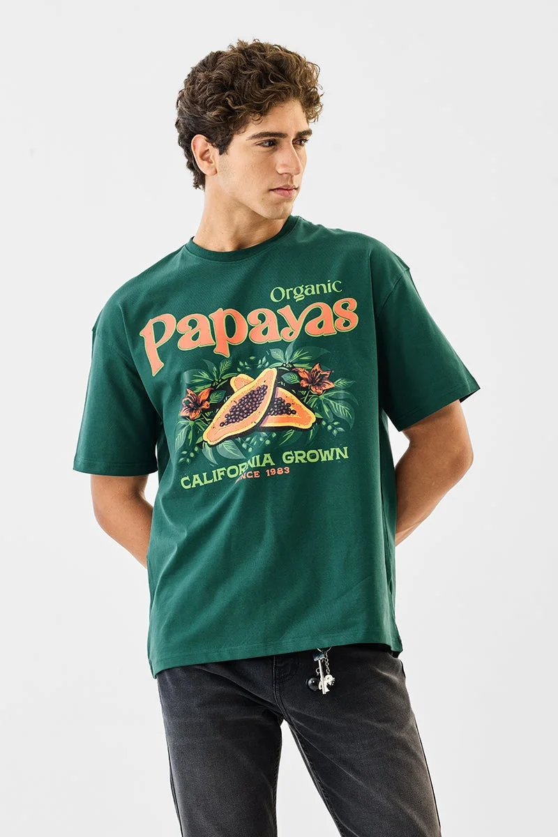 SNITCH Papayas 100% Cotton Oversized T-Shirt