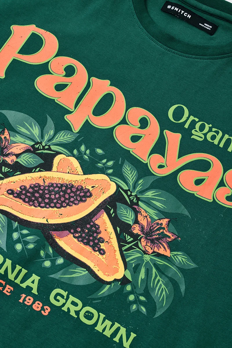 Snitch  Papayas 100% Cotton Oversized T-Shirt for Men | Best Price UAE