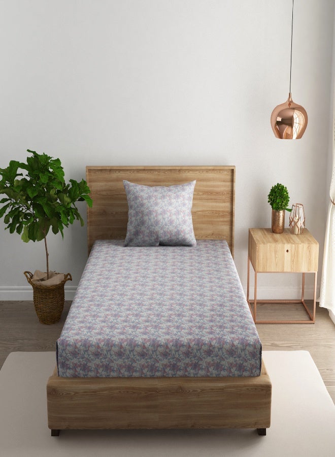 RISHAHOME 2-Piece Single Cotton Bedsheet Set 180 TC – Soft, Breathable 100% Cotton with 1 pillow case - Image 2