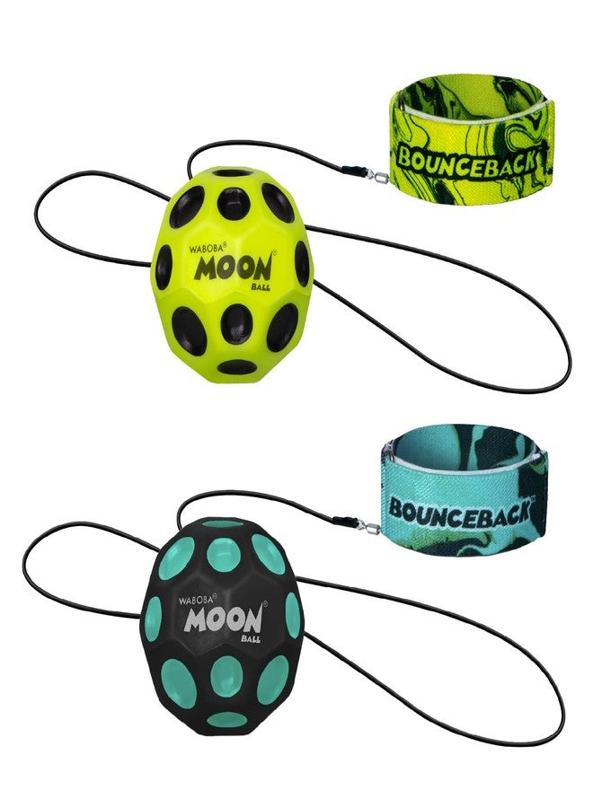 Waboba Bounceback Returning Moon Ball Hyper Bouncy Balls, Assorted Colors - Image 1