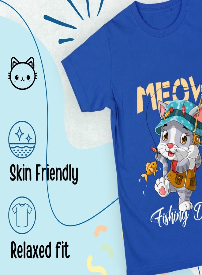 Sakuya Combo Pack of Cute Unisex T-Shirt for Children Featuring Cat & Elephant Prints | Soft Cotton Apparel for Boys and Girls | Breathable, Comfy and Stylish Outfit Set | 6-12 Months - Image 5
