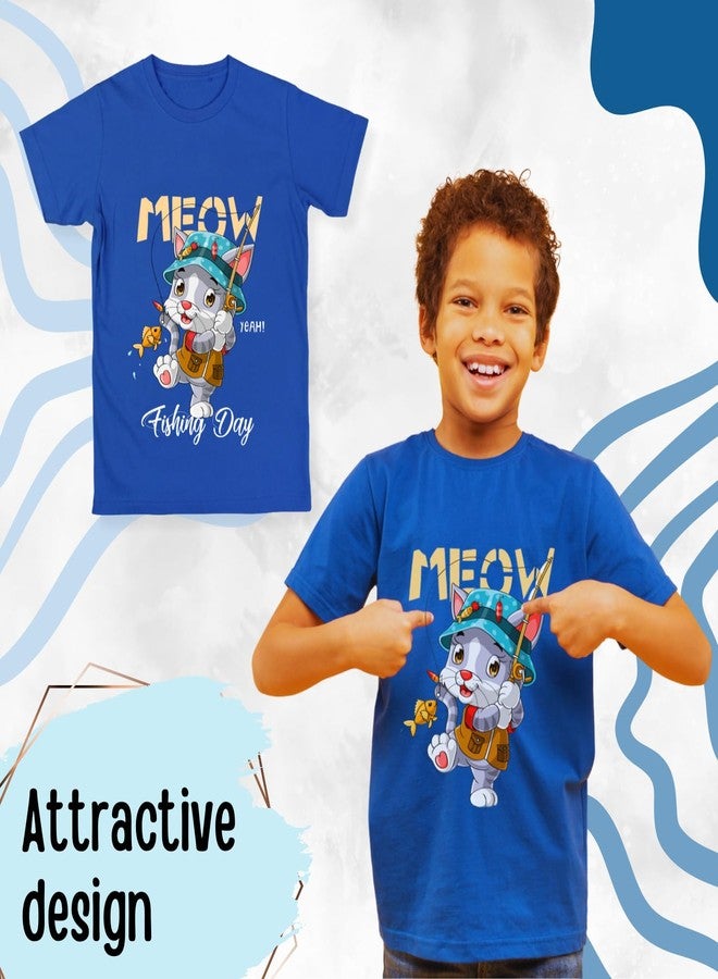 Sakuya Combo Pack of Cute Unisex T-Shirt for Children Featuring Cat & Elephant Prints | Soft Cotton Apparel for Boys and Girls | Breathable, Comfy and Stylish Outfit Set | 6-12 Months - Image 3