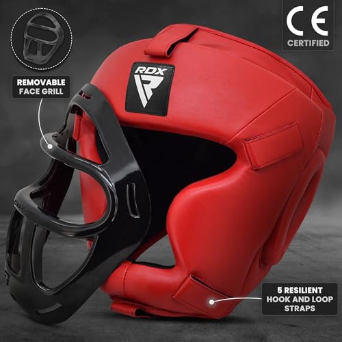 RDX Boxing Headgear MMA Muay Thai Removable Face Grill Head Gear for Sparring Grappling Martial Arts Kickboxing Taekwondo Karate BJJ Training - Image 3